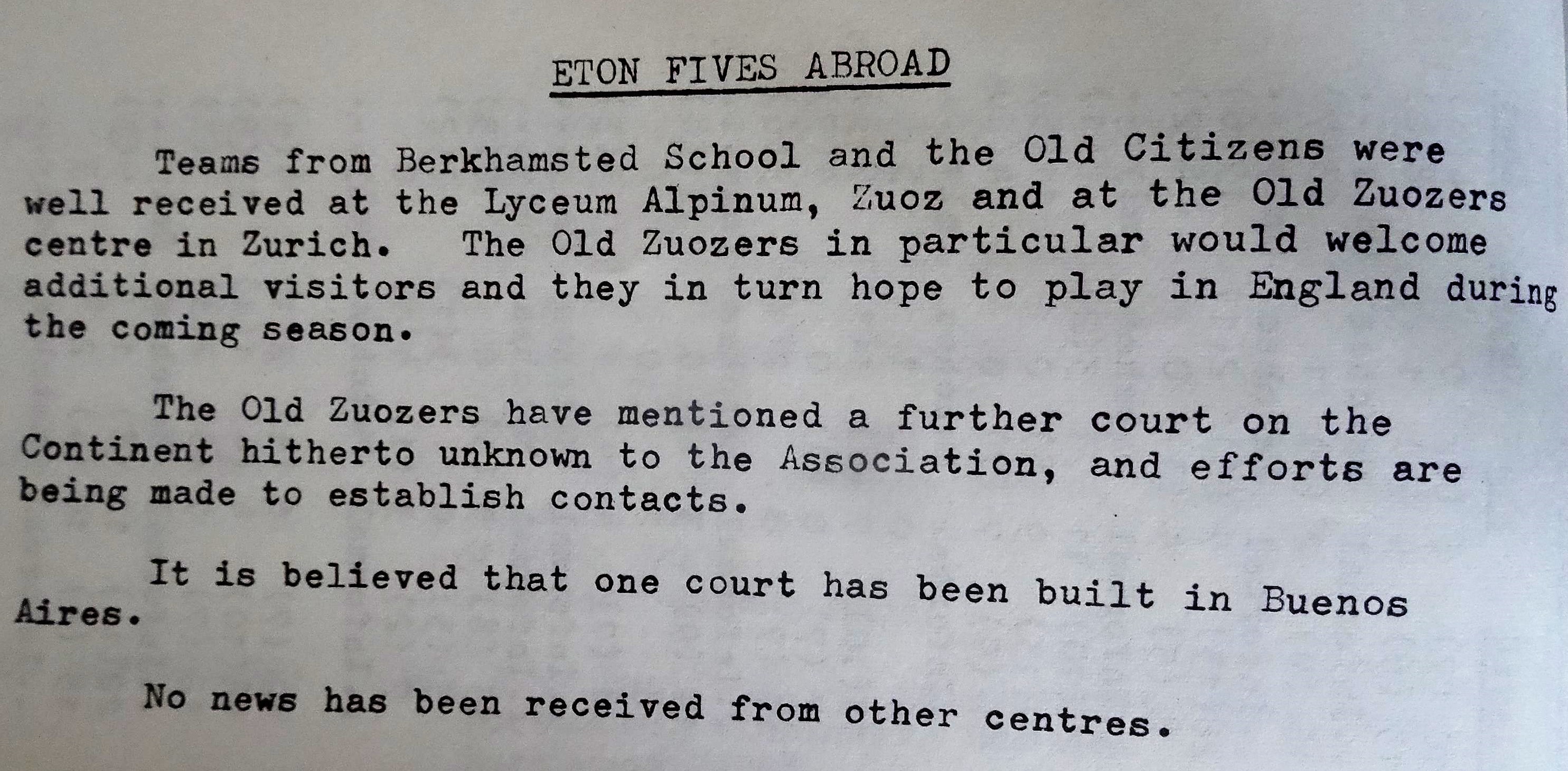 fives abroad 1972 73