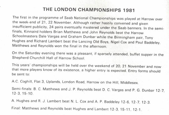 london tournament 1981